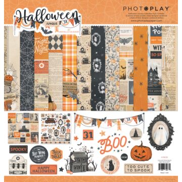 Photo Play Paper 12X12 Collection Pack, Halloween Junque