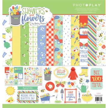 Photo Play 12X12 Collection Pack, Showers and Flowers