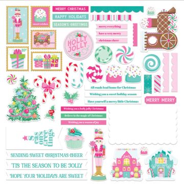 Photo Play Paper 12X12 Card Kit Stickers, Sugar Plum