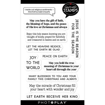Photo Play Paper Say It With Stamps Clear Stamp, Inside Out: Religious Sentiments