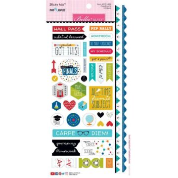 Bella BLVD - Sticky Mix Pop Quiz Cardstock Stickers