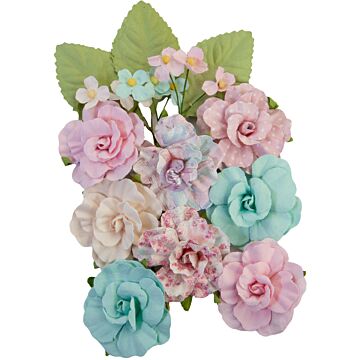 Prima Marketing Mulberry Paper Flowers All Heart/With Love