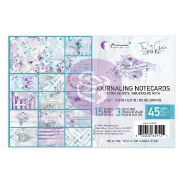 Prima 4X6 Journaling Cards, Aquarelle Dreams