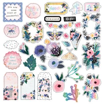 Prima Marketing Ephemera Elements, Spring Abstract