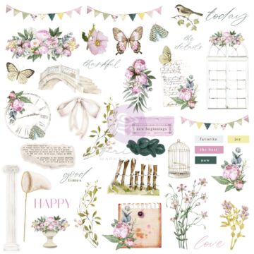 Prima Ephemera, Serene Petals - Vintage Flutter