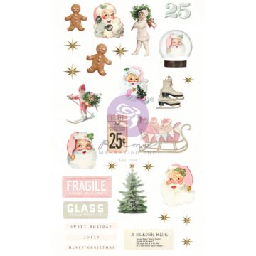 Prima Frank Garcia Puffy Stickers, Christmas Market - Magical