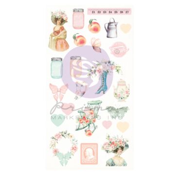 Prima Puffy Stickers, Peach Tea