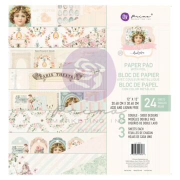 Prima 12X12 Paper Pad, Miel