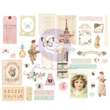 Prima Chipboard Stickers, Miel