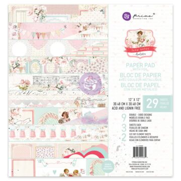 Prima 12X12 Paper Pad, Love Notes