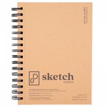 Pre-Order Prism Studio Sketch Paper Pad, 5.5" x 8.5", Spiral-Bound at Side