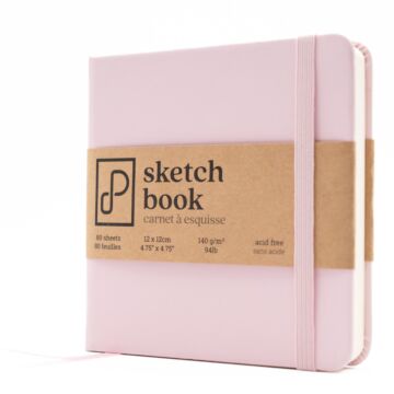 Pre-Order Prism Studio Sketch Book, 12cm x 12cm - Shell Pink