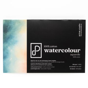 Pre-Order Prism Studio 100% Cotton Watercolour Block, 5.5" x 8.5"