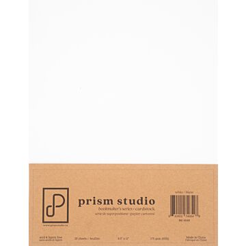 Pre-Order Prism Studio 8.5X11 Bookmaker's Cardstock, 65lb - White (25 Sheets)