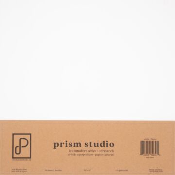 Pre-Order Prism Studio 12X12 Bookmaker's Cardstock, 65lb - White (25 Sheets)