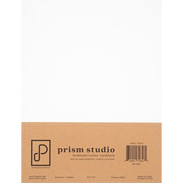 Pre-Order Prism Studio 8.5X11 Bookmaker's Cardstock, 80lb - White (25 Sheets)