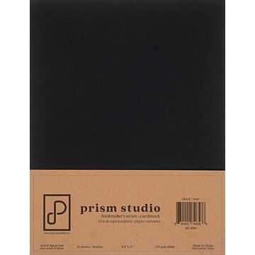 Pre-Order Prism Studio 8.5X11 Bookmaker's Cardstock, 65lb - Black (25 Sheets)