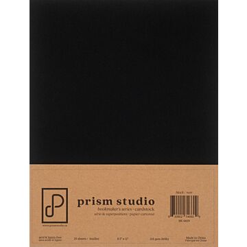 Pre-Order Prism Studio 8.5X11 Bookmaker's Cardstock, 80lb - Black (25 Sheets)