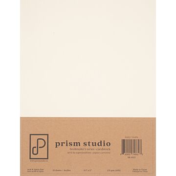 Pre-Order Prism Studio 8.5X11 Bookmaker's Cardstock, 65lb - Ivory (25 Sheets)