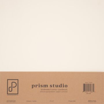 Pre-Order Prism Studio 12X12 Bookmaker's Cardstock, 65lb - Ivory (25 Sheets)