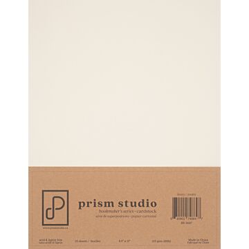 Pre-Order Prism Studio 8.5X11 Bookmaker's Cardstock, 80lb - Ivory (25 Sheets)