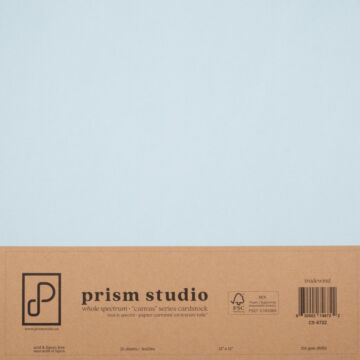 Pre-Order Prism Studio 12X12 Whole Spectrum "Canvas" Series Textured Cardstock, Tradewind (25 Sheets)
