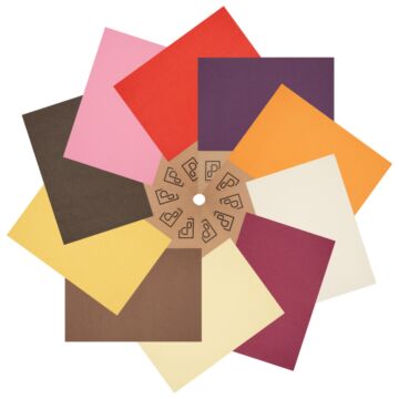 Pre-Order Prism Studio 12X12 Whole Spectrum "Canvas" Series Textured Cardstock Multi-Pack, Warm Hues (10 Sheets)