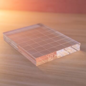 Pre-Order Prism Studio Acrylic Stamping Block (with Grips), Rectangle, 3" X 4"