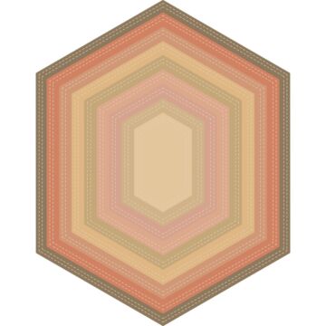 Pre-Order Prism Studio Die, Nesting Double Stitched Hexagons