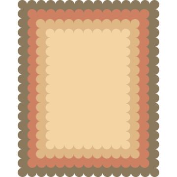 Pre-Order Prism Studio Die, Nesting Scalloped Rectangles