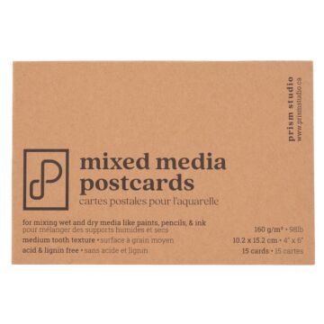 Pre-Order Prism Studio Mixed Media Postcards, 4" x 6"