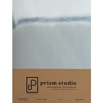 Prism Studio 8.5X11 Whole Spectrum Foil Cardstock, Chrome (5 Sheets)