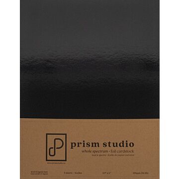 Pre-Order Prism Studio 8.5X11 Whole Spectrum Foil Cardstock, Obsidian (5 Sheets)