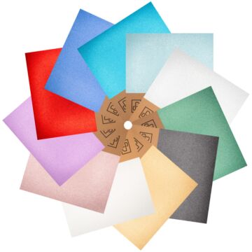 Pre-Order Prism Studio 12" x 12" Whole Spectrum Glitter Cardstock Multi-Pack (11 Sheets)