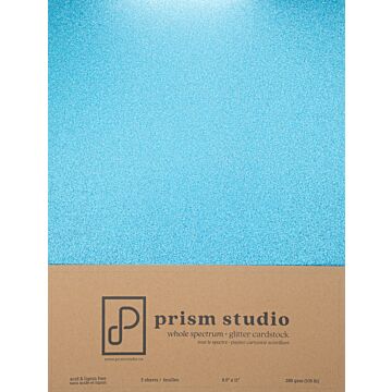 Pre-Order Prism Studio 8.5X11 Whole Spectrum Glitter Cardstock, Tanzanite (5 sheets)