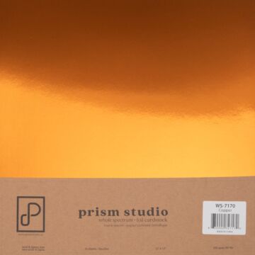 Pre-Order Prism Studio 12X12 Whole Spectrum Foil Cardstock, Copper (15 Sheets)