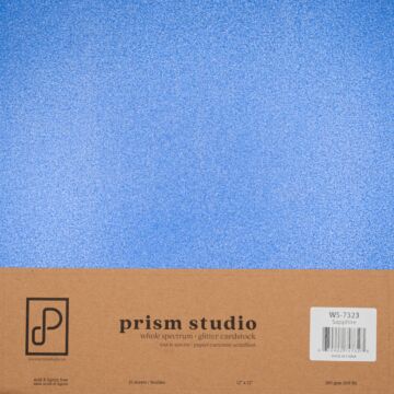 Pre-Order Prism Studio 12X12 Whole Spectrum Glitter Cardstock, Sapphire (15 sheets)