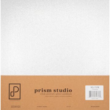 Pre-Order Prism Studio 12X12 Whole Spectrum Glitter Cardstock, Chrome (15 sheets)