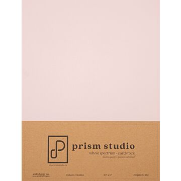Pre-Order Prism Studio 8.5X11 Whole Spectrum Smooth Cardstock, 92lb - Cherry Blossom (10 Sheets)