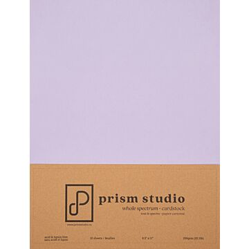 Pre-Order Prism Studio 8.5X11 Whole Spectrum Smooth Cardstock, 92lb - Wisteria (10 Sheets)