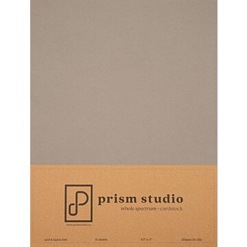 Pre-Order Prism Studio 8.5X11 Whole Spectrum Smooth Cardstock, 92lb - Silverleaf Willow (10 Sheets)