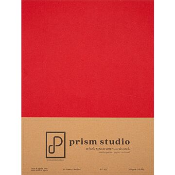 Pre-Order Prism Studio 8.5X11 Whole Spectrum Smooth Cardstock, 110lb - Hibiscus (10 Sheets)