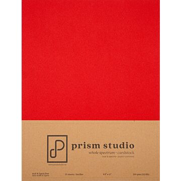 Pre-Order Prism Studio 8.5X11 Whole Spectrum Smooth Cardstock, 110lb - Amaryllis (10 Sheets)