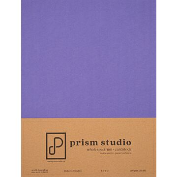 Pre-Order Prism Studio 8.5X11 Whole Spectrum Smooth Cardstock, 110lb - Petunia (10 Sheets)