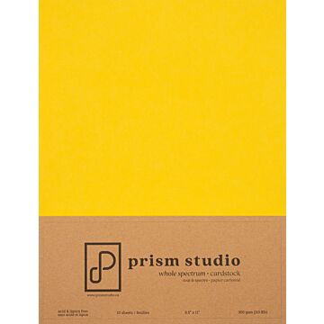 Pre-Order Prism Studio 8.5X11 Whole Spectrum Smooth Cardstock, 110lb - Marigold (10 Sheets)