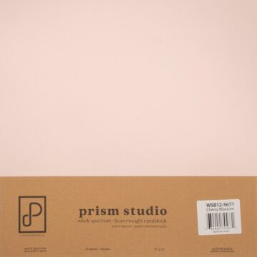 Pre-Order Prism Studio 12X12 Whole Spectrum Smooth Cardstock, 92lb - Cherry Blossom (25 Sheets)