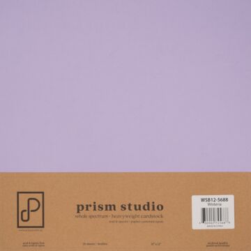 Pre-Order Prism Studio 12X12 Whole Spectrum Smooth Cardstock, 92lb - Wisteria (25 Sheets)