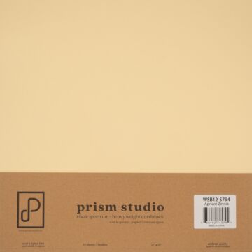 Prism Studio 12X12 Whole Spectrum Cardstock, Apricot Zinnia (25 Sheets)