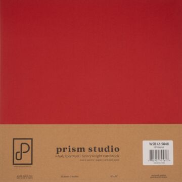 Pre-Order Prism Studio 12X12 Whole Spectrum Smooth Cardstock, 92lb - Hibiscus (25 Sheets)