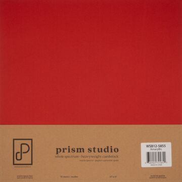 Pre-Order Prism Studio 12X12 Whole Spectrum Smooth Cardstock, 92lb - Amaryllis (25 Sheets)